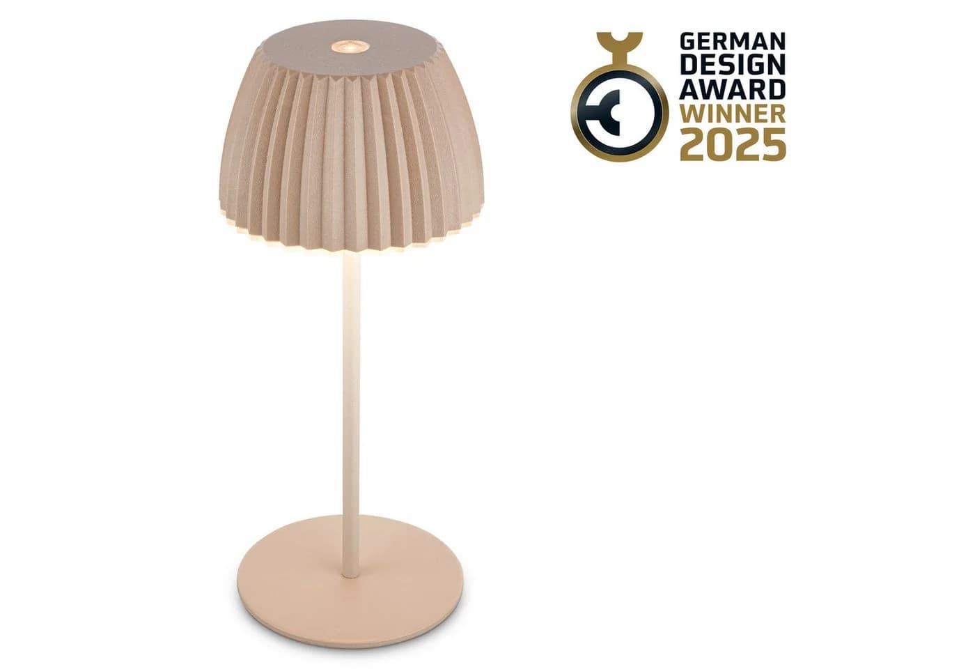 BRILONER LEUCHTEN Akku LED Tischleuchte Beige Touchdimmer IP44 - Bild 2