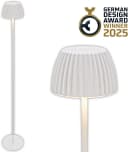 BRILONER LED Stehlampe Riffle Weiß Akku Touchdimmer Modern Bild 2