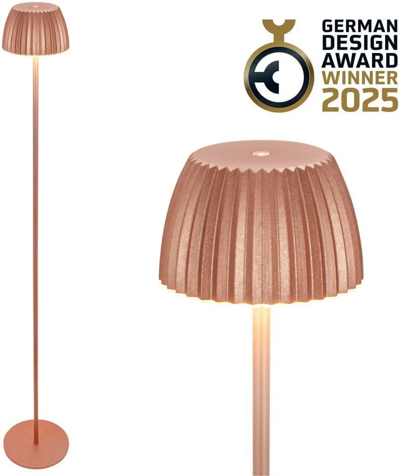 BRILONER LEUCHTEN LED Stehlampe Riffle Kupferfarben Akku - Bild 2