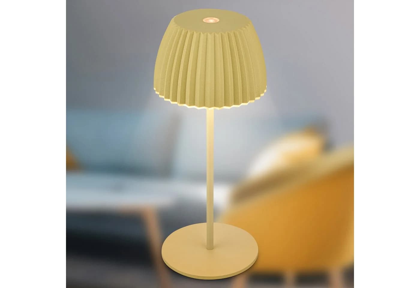 Briloner LED-Akku-Tischlampe Riffle Grün 20 cm - Bild 3