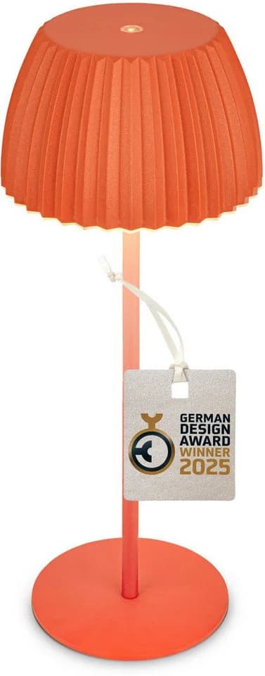 BRILONER LEUCHTEN LED Tischleuchte Akku Orange Touchdimmer - Bild 3
