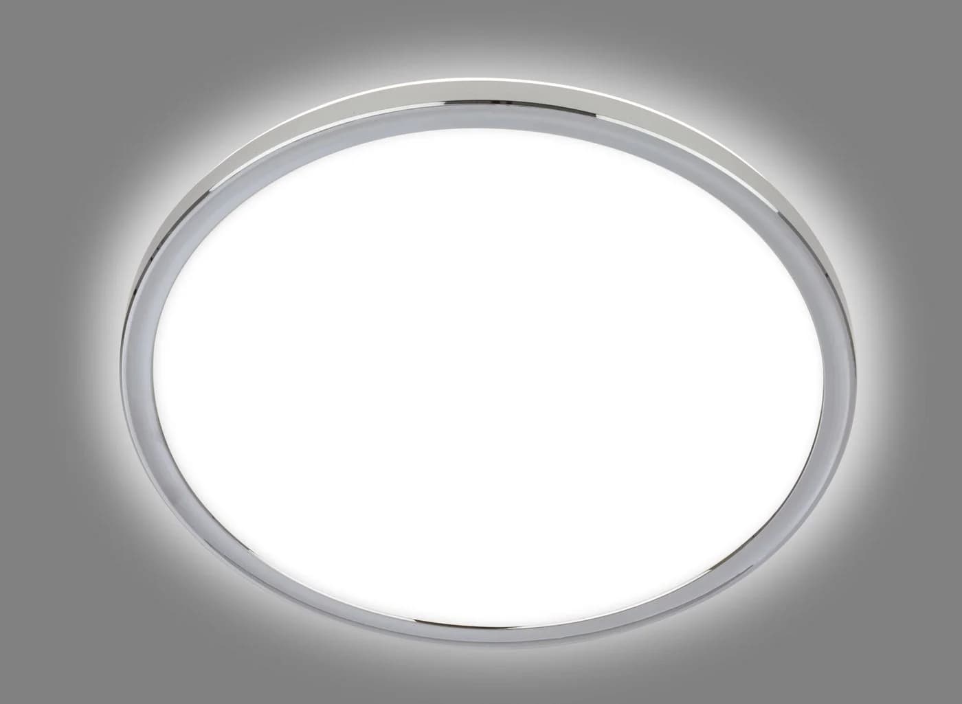 Briloner LED-Bad-Deckenlampe Pulap 29 cm Chrom/Weiß Metall