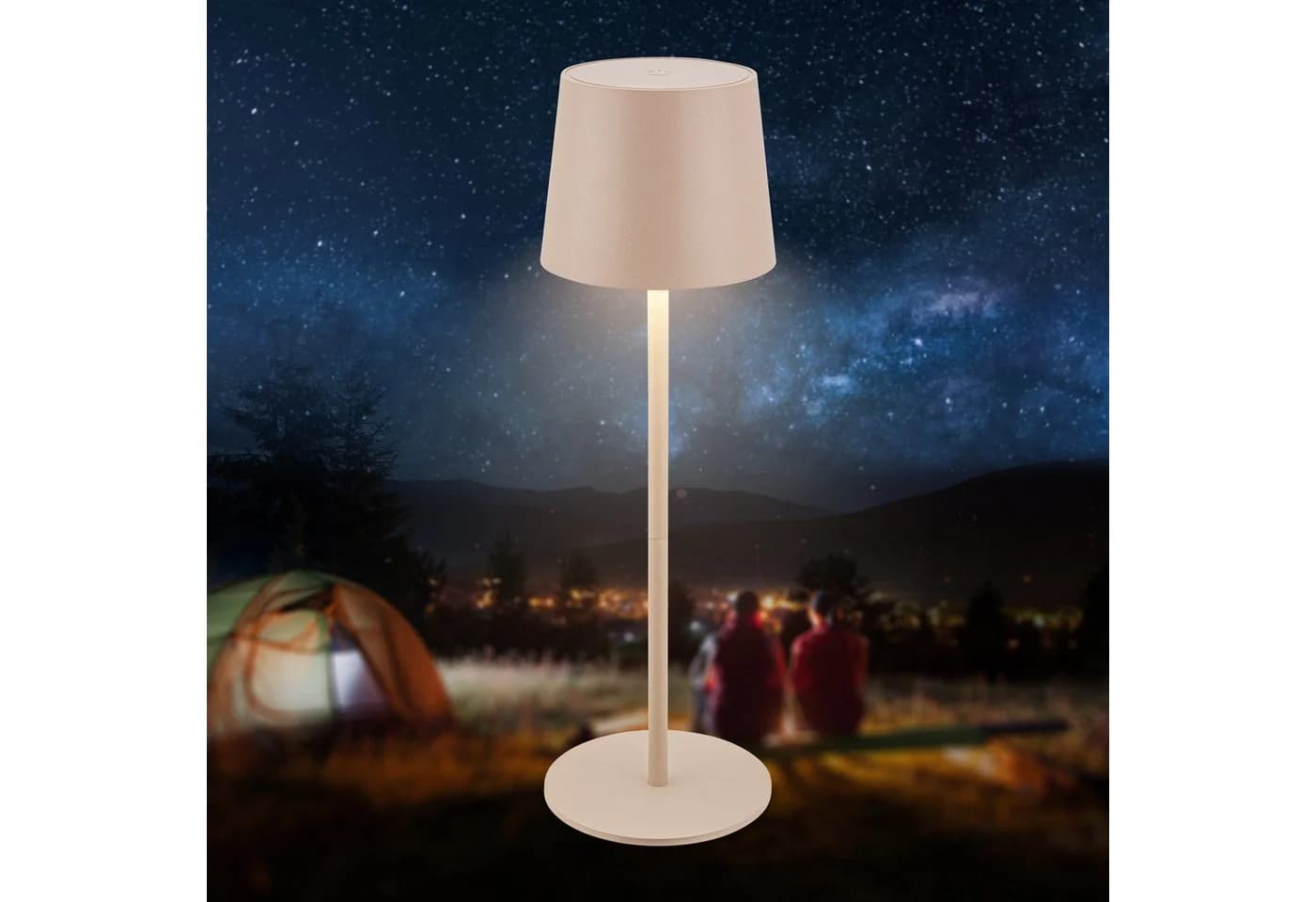 Briloner Leuchten LED Außen-Tischleuchte BOTA 7708011 Beige