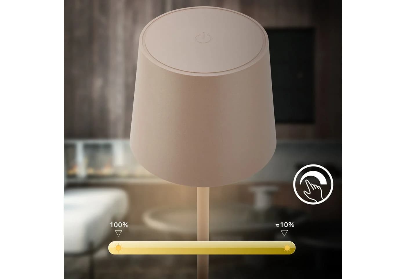 Briloner Leuchten LED Außen-Tischleuchte BOTA 7708011 Beige - Bild 5