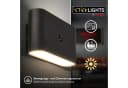 Briloner Leuchten LED Wandleuchte CHET 3878015, Schwarz, 16 cm, Kunststoff, Sensor Bild 5