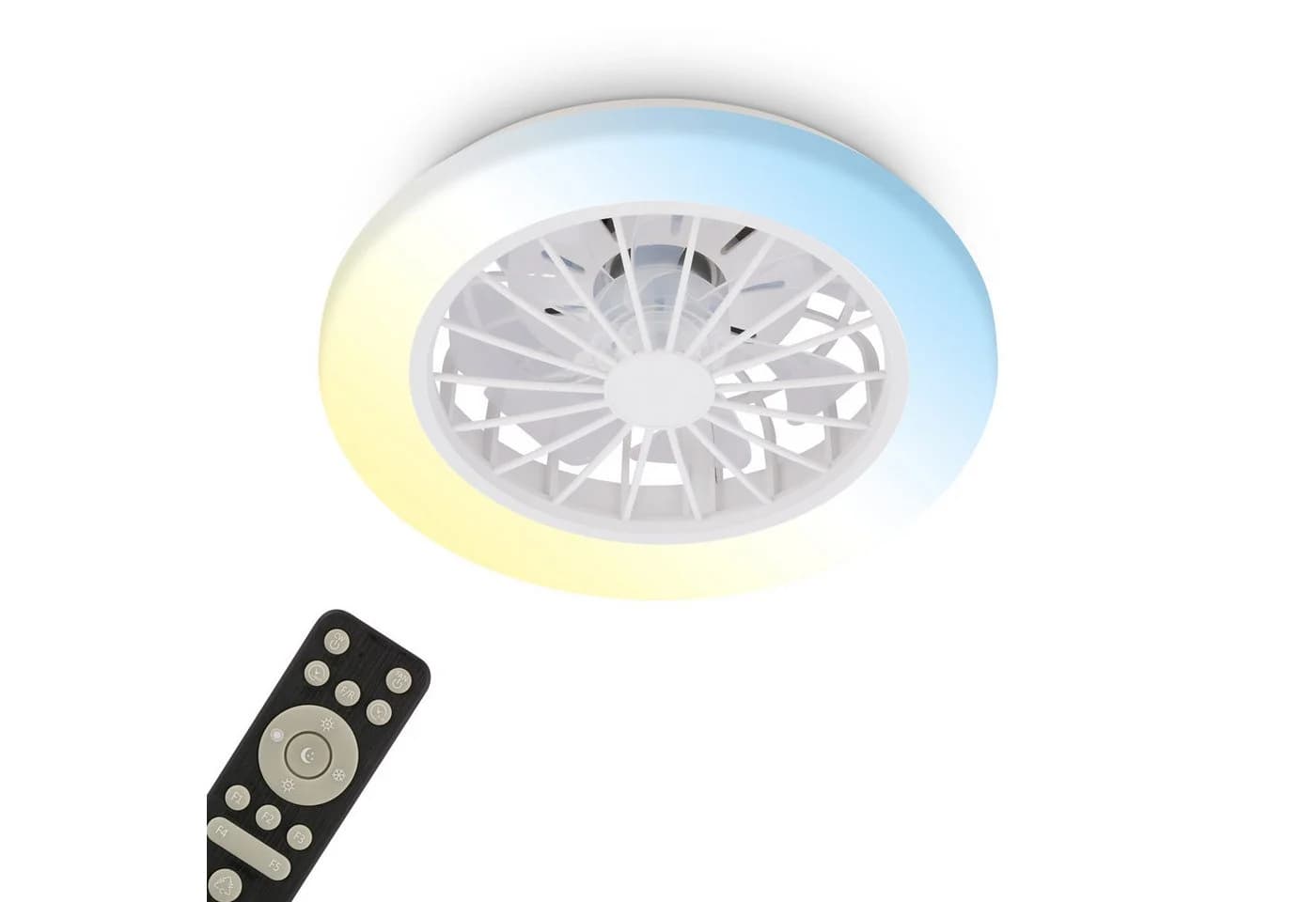 BRILONER LED Deckenleuchte mit Ventilator weiß matt - Bild 2