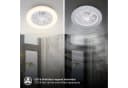 BRILONER LED Deckenleuchte mit Ventilator weiß matt Bild 4