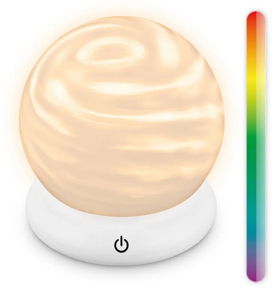 Briloner Leuchten Tischleuchte kabellos Akku USB-C RGB Lichteffekt, 2700K - Extra-Warmweiß, 15 cm - Bild 2