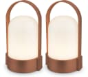 Briloner Leuchten LED Außen-Tischleuchte ASA 7684023 2er-Set Braun Metallic Bild 2