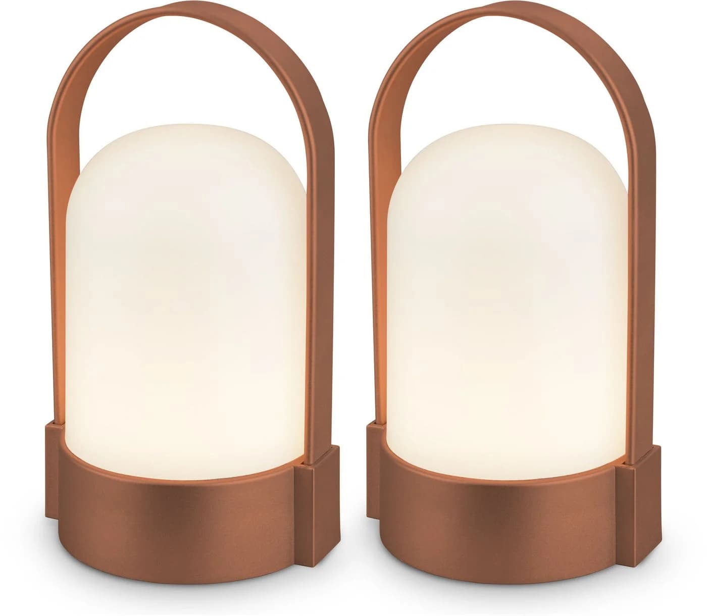 Briloner Leuchten LED Außen-Tischleuchte ASA 7684023 2er-Set Braun Metallic - Bild 2