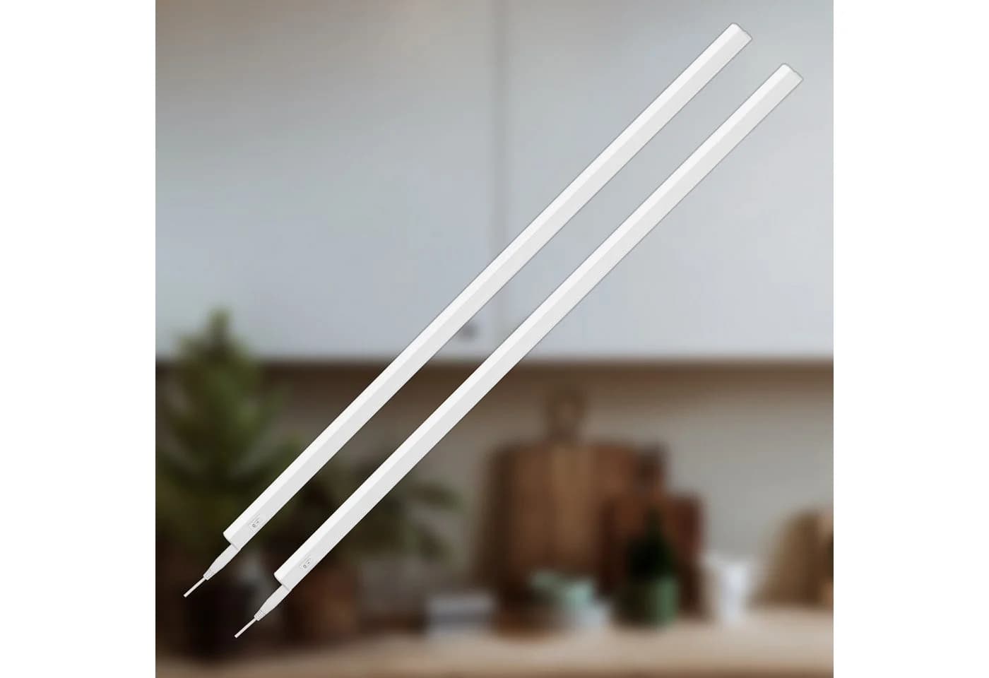 Briloner Leuchten LED Unterbauleuchte Küchenlicht Schrankleuchte Arbeitslicht Werkstatt Weiß, Doppelpack, LED fest integriert