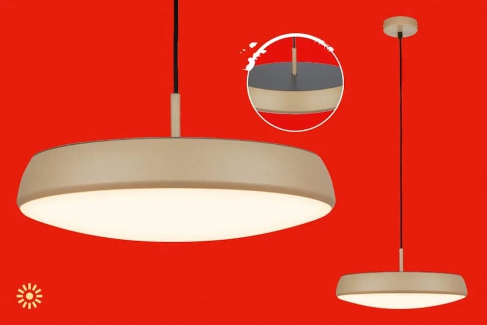BRILONER LEUCHTEN LED Pendelleuchte NALA Beige