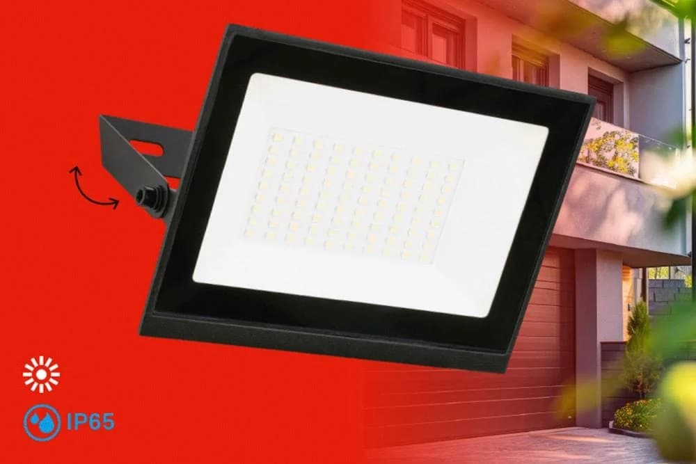 BRILONER LEUCHTEN VARO LED Flutlichtstrahler Schwarz