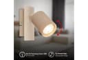 Briloner Leuchten LED Deckenspot schwenkbar GU10 Schwarz/Beige Bild 3