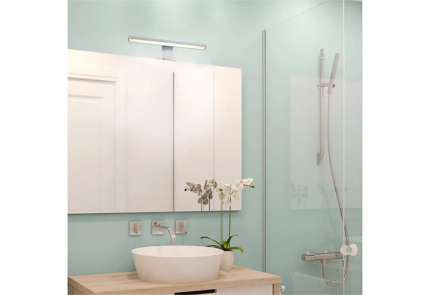 OTTO home LED Spiegelleuchte SYNNRA Chrom IP44