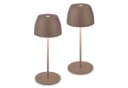 Briloner Leuchten LED Außen-Tischleuchte SERINA MINI 2er-Set Warmweiß Dimmbar Bild 2