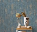 Erismann Vliestapete Betonoptik Petrol-Gold Industrial Bild 5