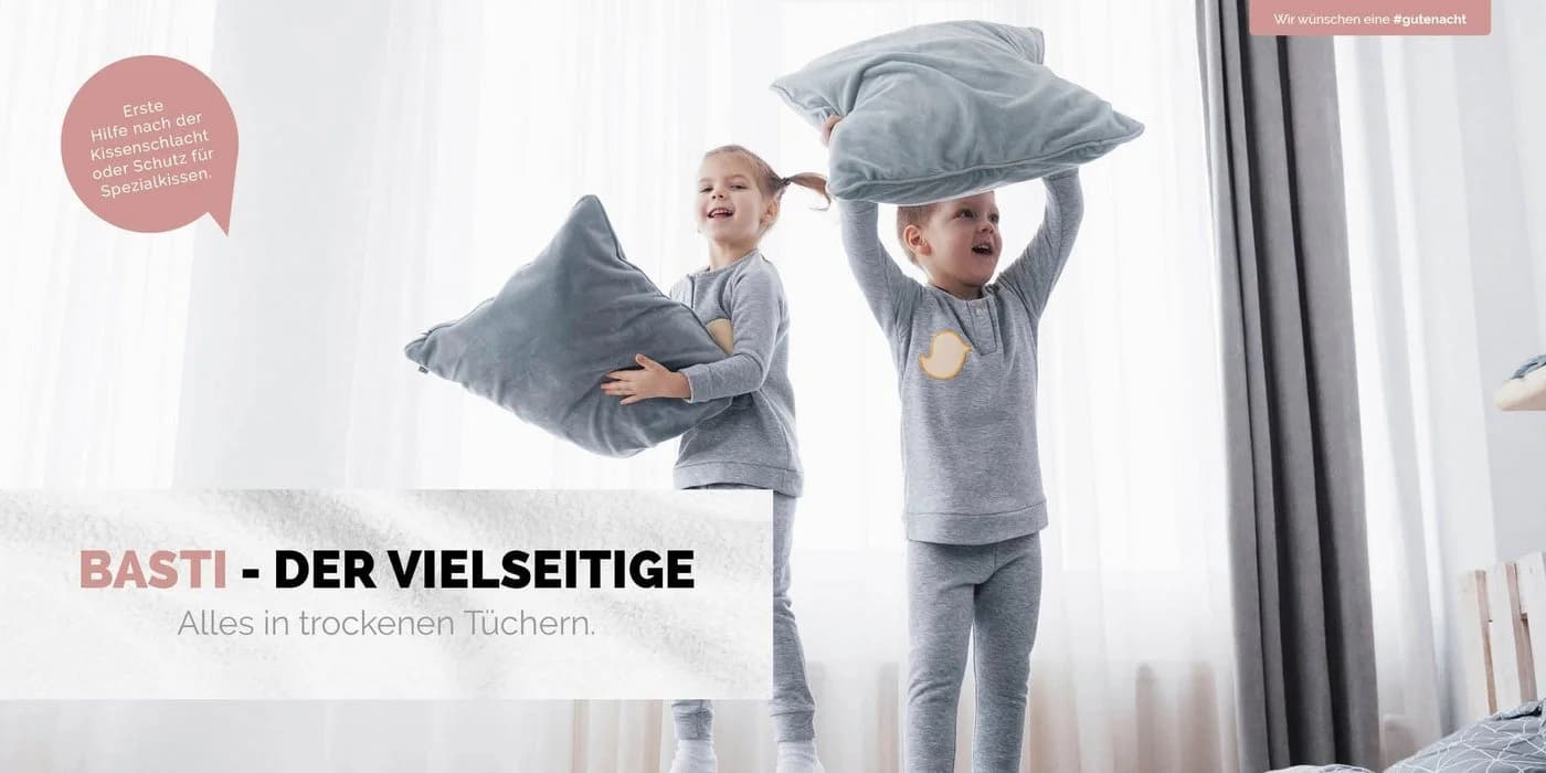 Primera Kissenbezug Basti Anthrazit Rundumgummizug - Bild 5