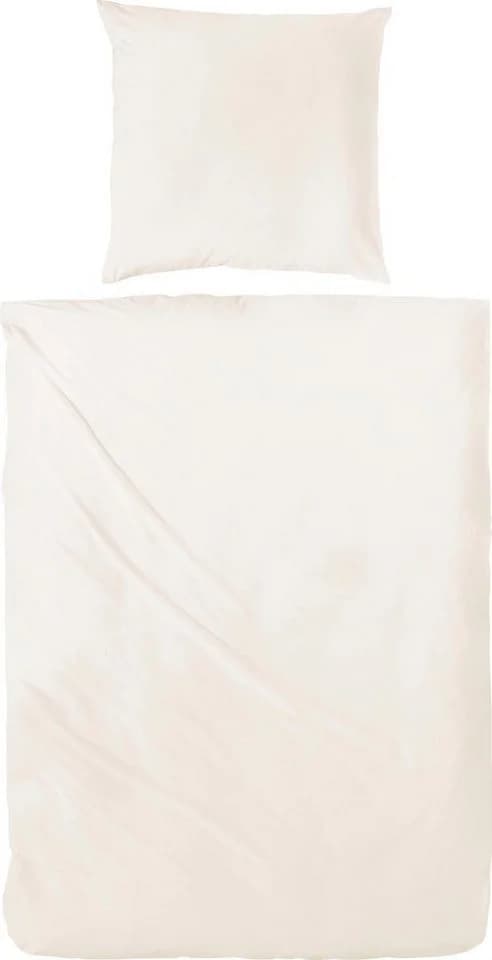 PRIMERA Bettwäsche Uni Luxus-Satin Champagner 100% Baumwolle