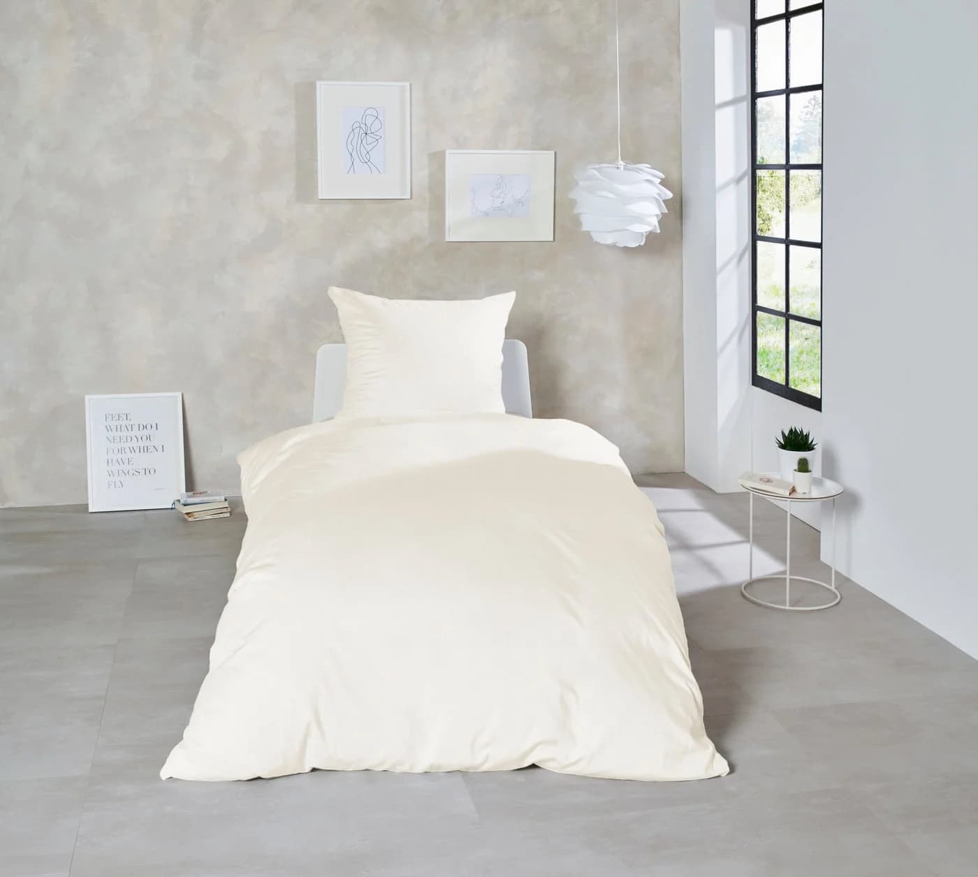 PRIMERA Bettwäsche Uni Luxus-Satin Champagner 100% Baumwolle - Bild 4