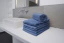 Duschtuch PRIMERA Premium Blau Walkfrottier 100% Baumwolle Bild 1