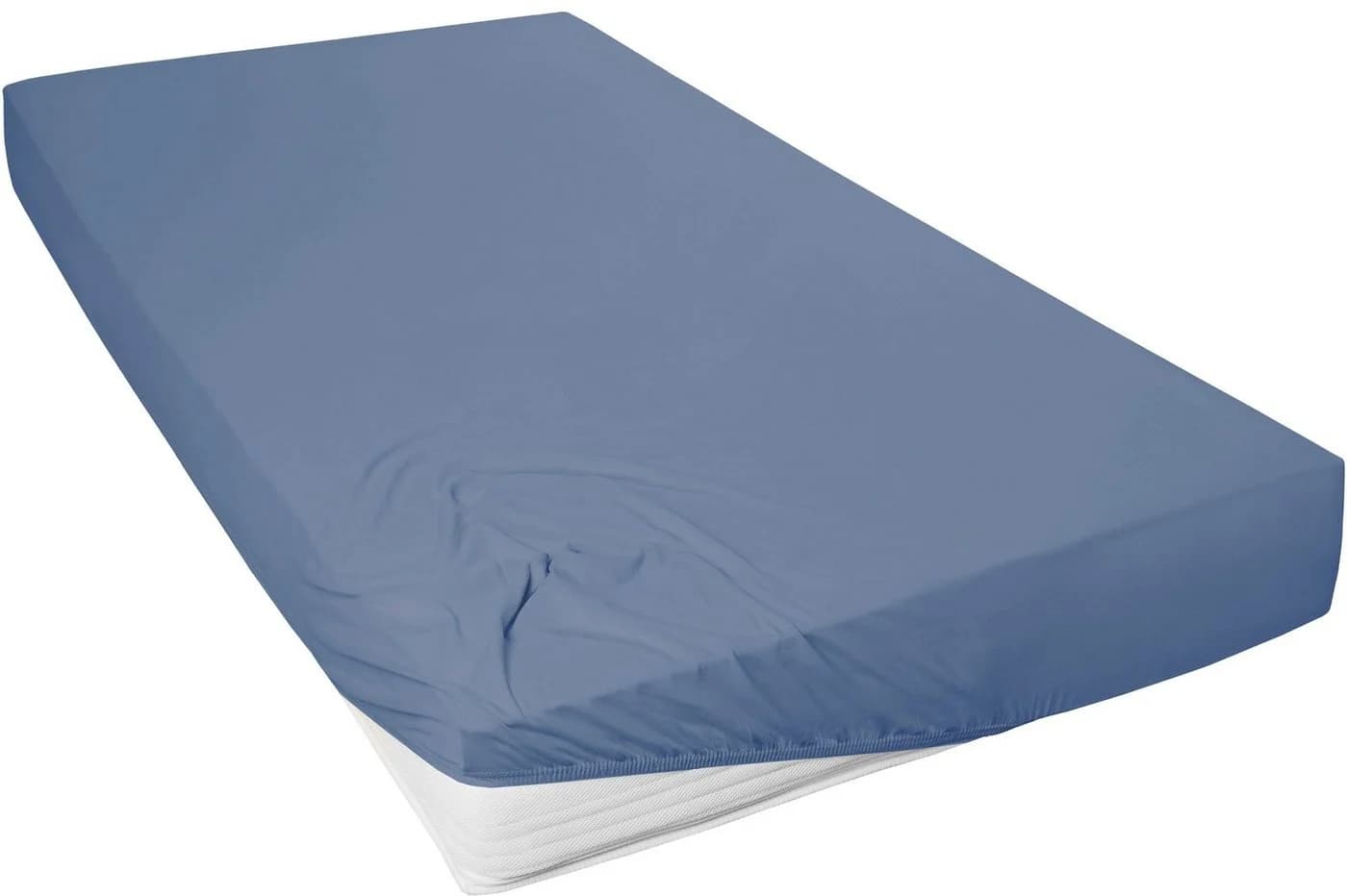 Primera Spannbettlaken Mako-Jersey Blau 100% Baumwolle - Bild 2