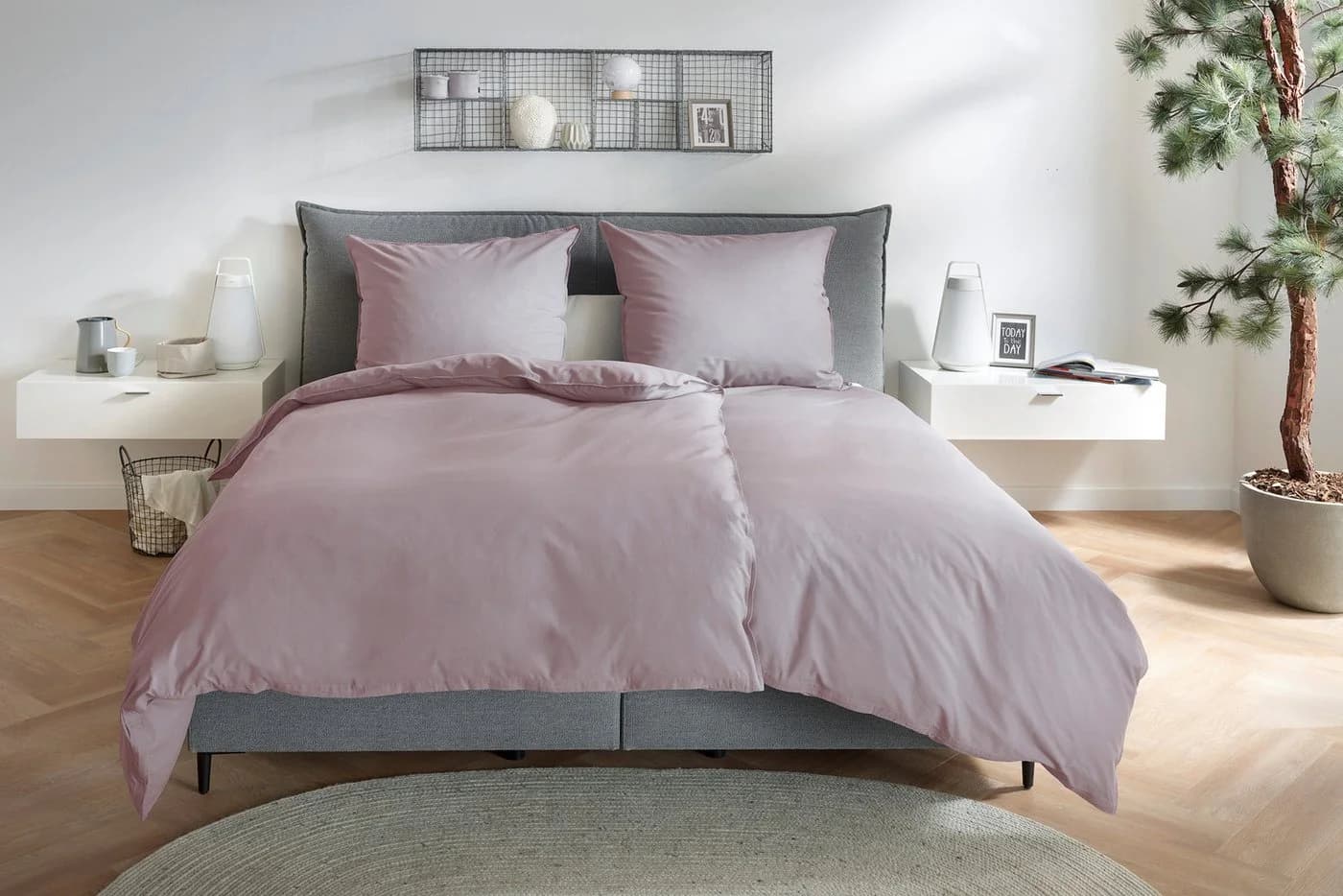 Bettwäsche PRIMERA Stone-Washed Rosa 100% Baumwolle Renforcé - Bild 2