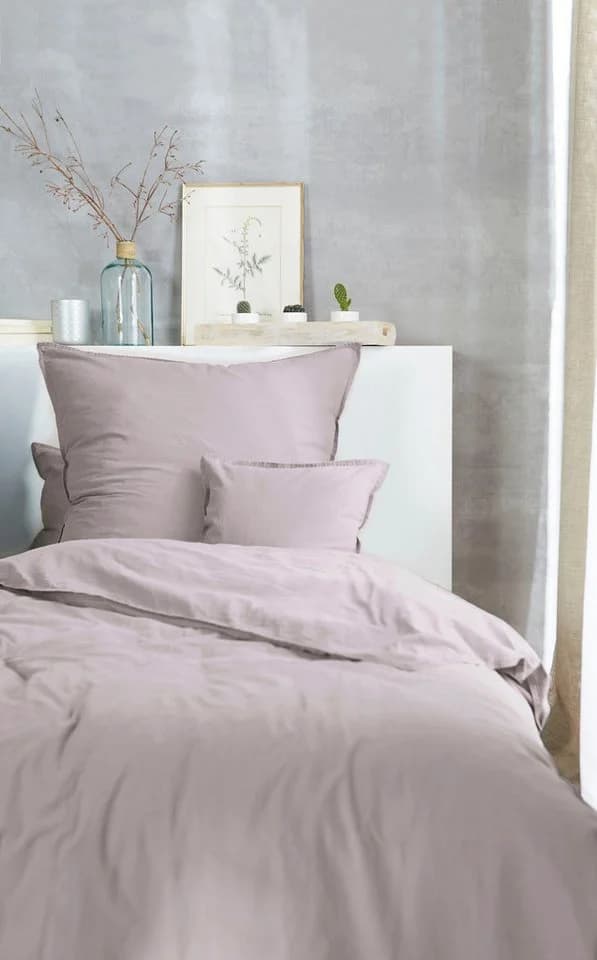 Bettwäsche PRIMERA Stone-Washed Rosa 100% Baumwolle Renforcé - Bild 5