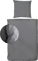 Bettwäsche PRIMERA Stone-Washed Anthrazit 3-tlg. 100% Baumwolle Bild 2