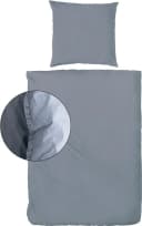 Bettwäsche PRIMERA Stone-Washed Blau 3-tlg. Renforcé 100% Baumwolle Bild 2