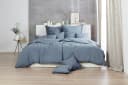 Bettwäsche PRIMERA Stone-Washed Blau 3-tlg. Renforcé 100% Baumwolle Bild 5