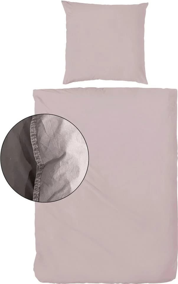Bettwäsche PRIMERA Stone-Washed Rosa 100% Baumwolle Renforcé - Bild 3