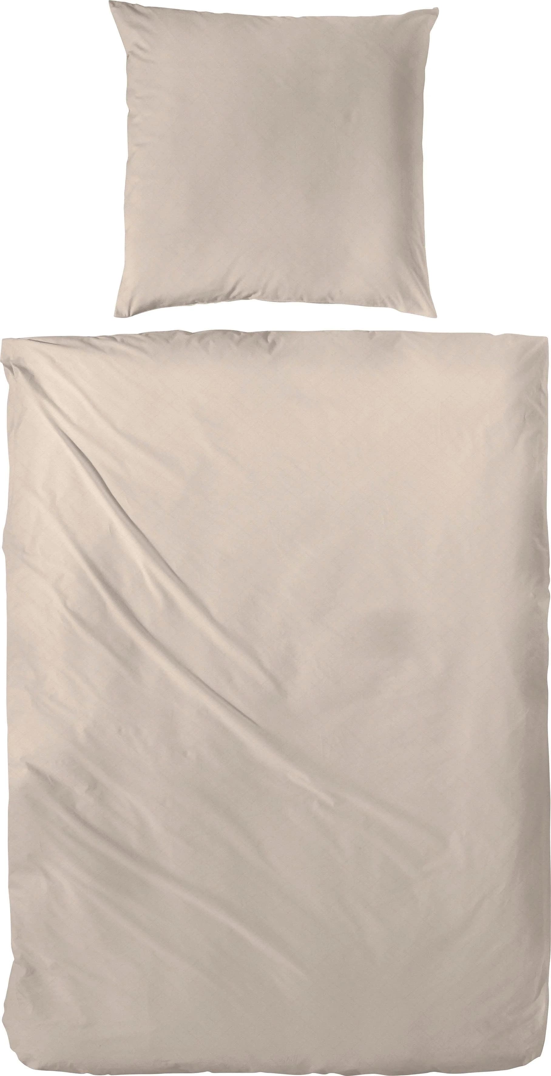 Bettwäsche PRIMERA Faúxuni Taupe Satin 100% Baumwolle