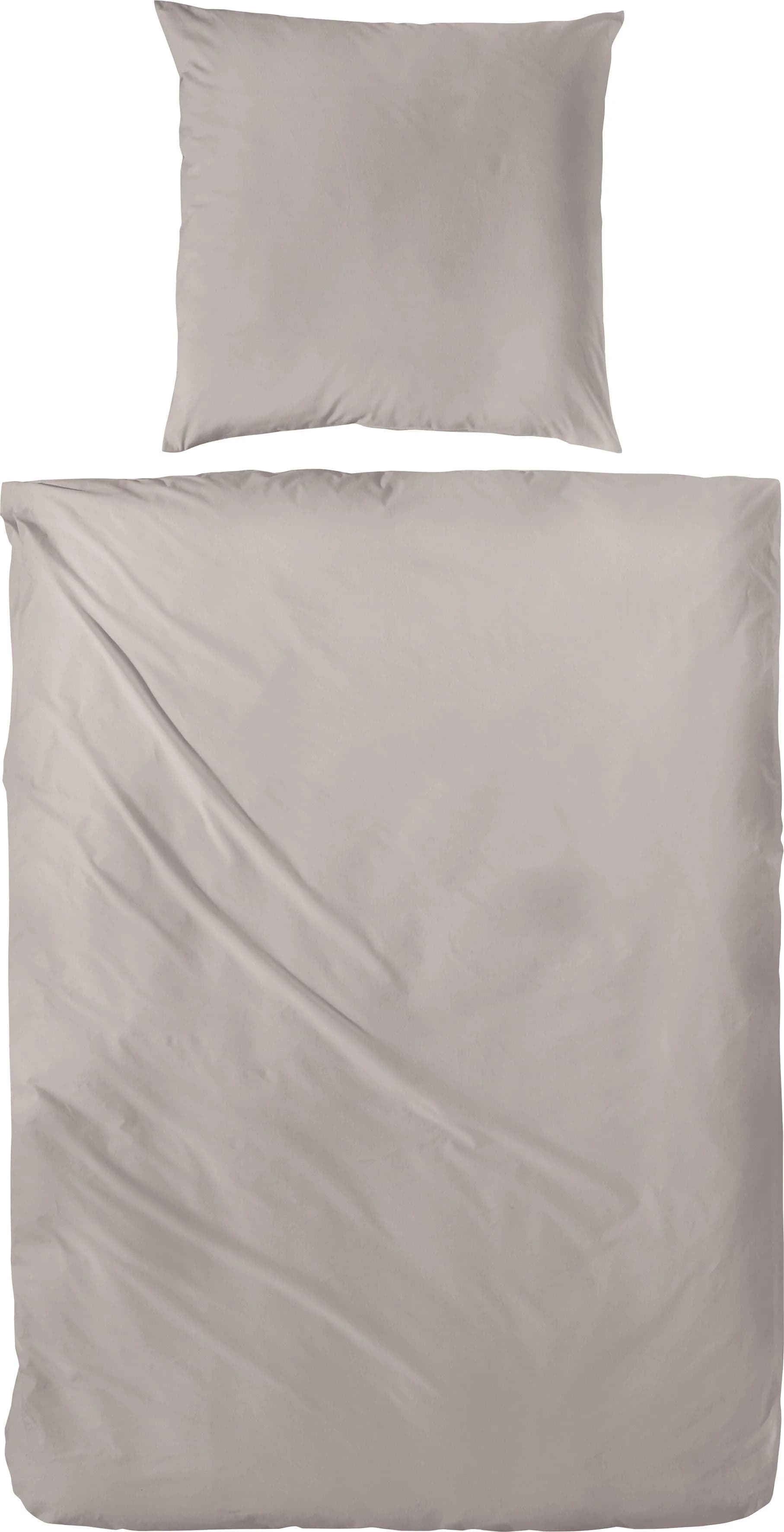 Primera Bettwäsche Uni Baumwolle Beige Natur 135x200cm