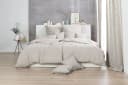 H.G. Hahn-Haustextilien Kissenbezug Renforcé Braun Stone-Washed Bild 1