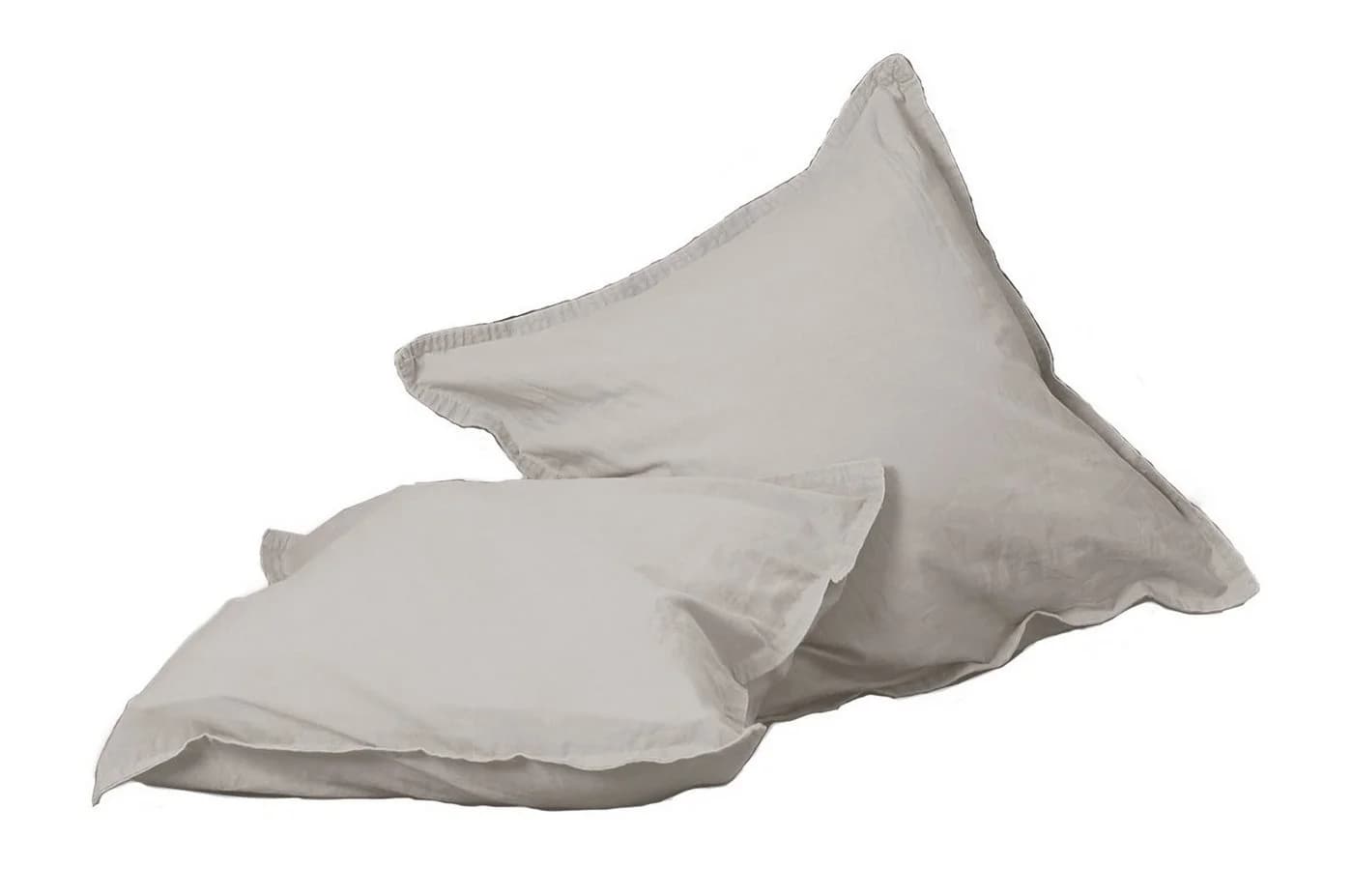 H.G. Hahn-Haustextilien Kissenbezug Renforcé Braun Stone-Washed - Bild 2