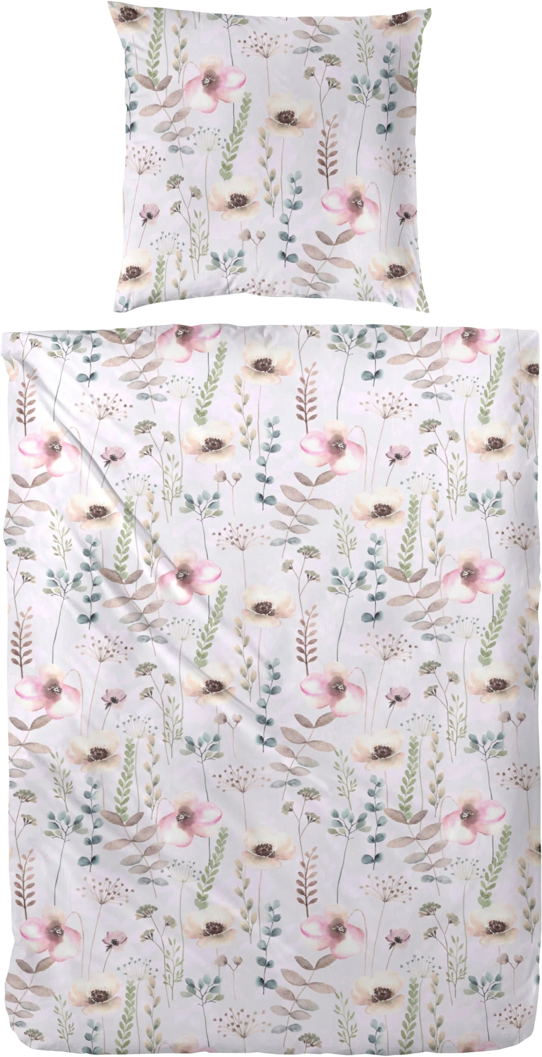PRIMERA Bio-Renforce Bettwäsche Fleur Flieder 100% Baumwolle
