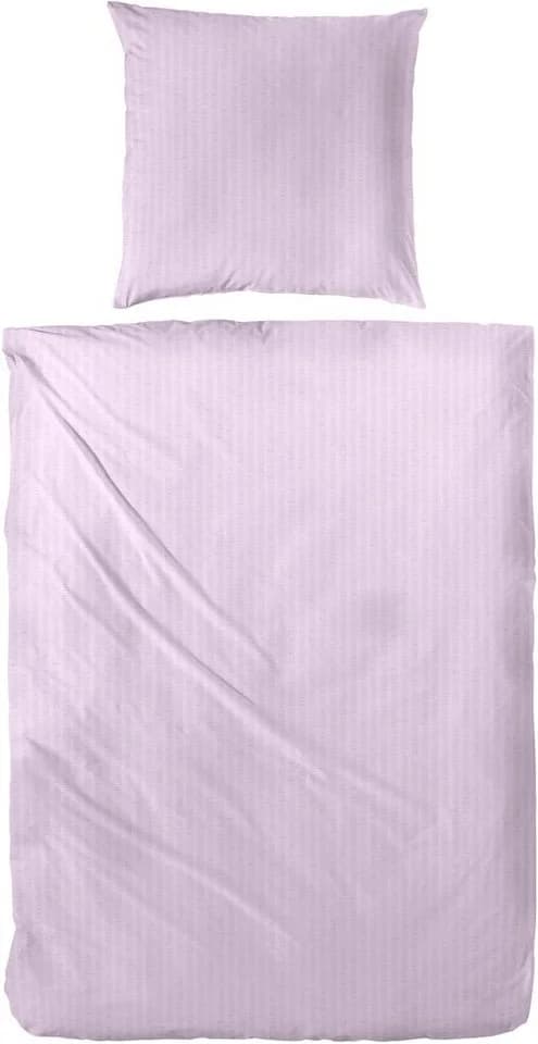 Bettwäsche PRIMERA Soft-Seersucker Uni Flieder 100% Baumwolle Set - Bild 2