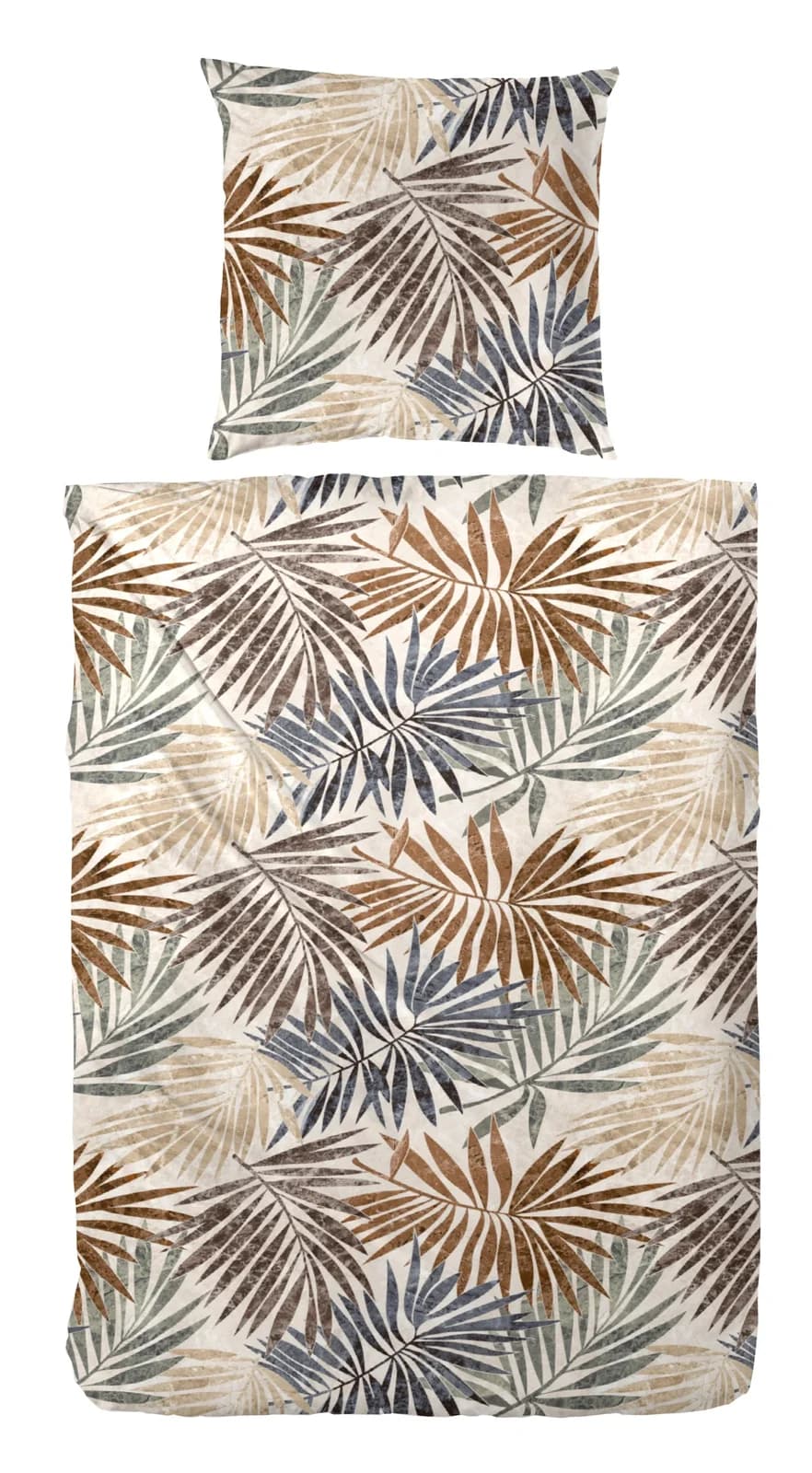 Primera Mako-Satin Bettwäsche Boho Blau 135x200cm