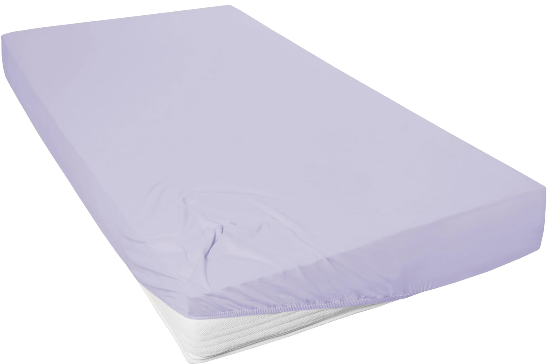 Primera Spannbettlaken Mako-Feinjersey Lavendel 100% Baumwolle