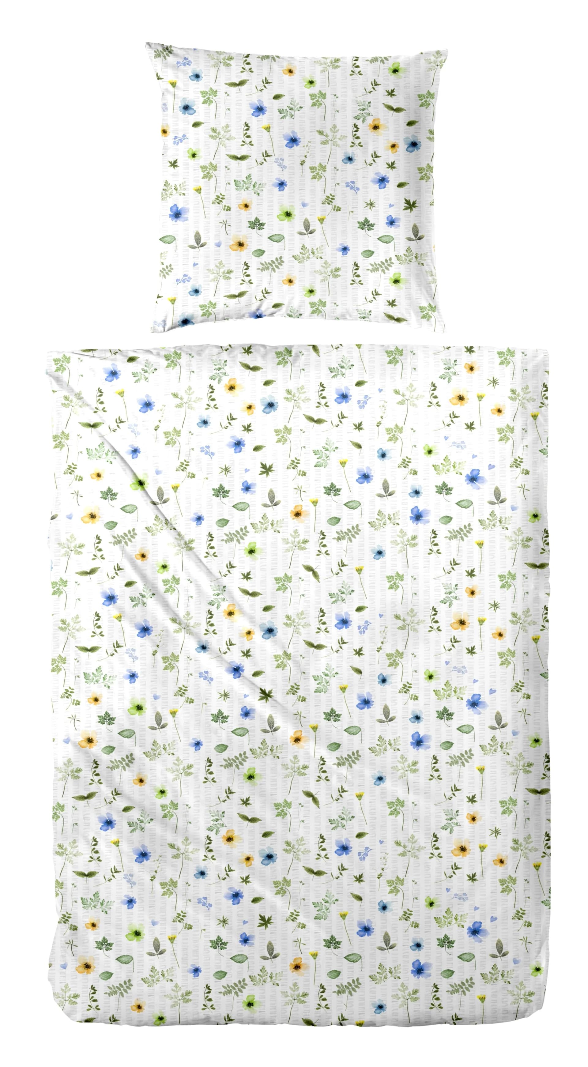 Bettwäsche PRIMERA Soft-Seersucker Wildflower 100% Baumwolle