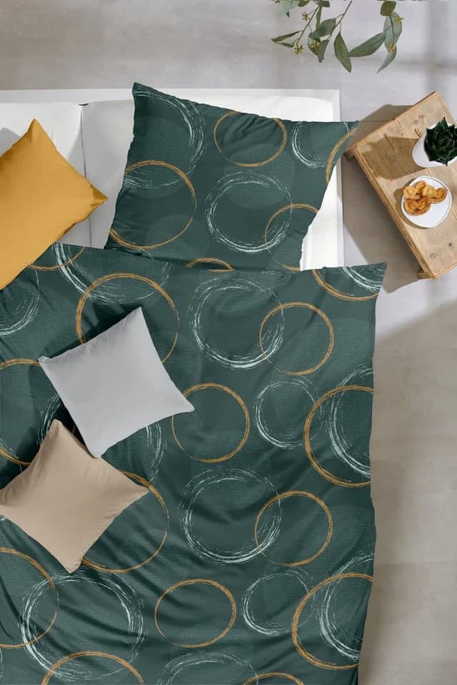 Primera Bettwäsche Mako-Satin Grün 2-teilig - Bild 3