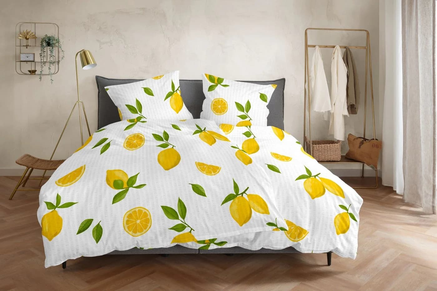 Bettwäsche PRIMERA Soft-Seersucker Lemon - 100% Baumwolle - Bild 2
