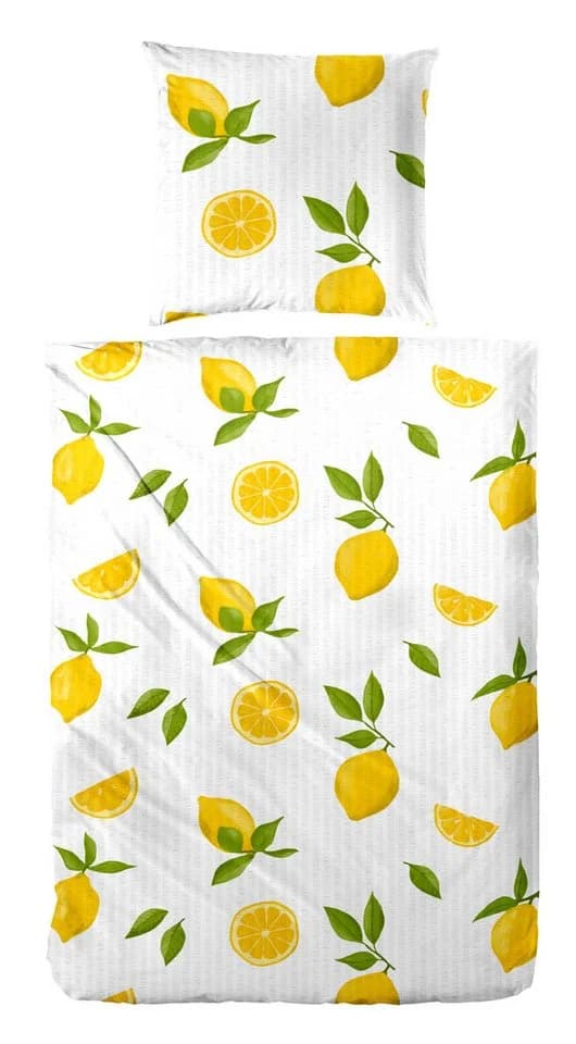 Bettwäsche PRIMERA Soft-Seersucker Lemon - 100% Baumwolle - Bild 3