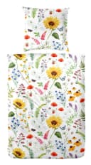 Bettwäsche PRIMERA Renforce-Bettwäsche Flowerbee weiß Bild 1
