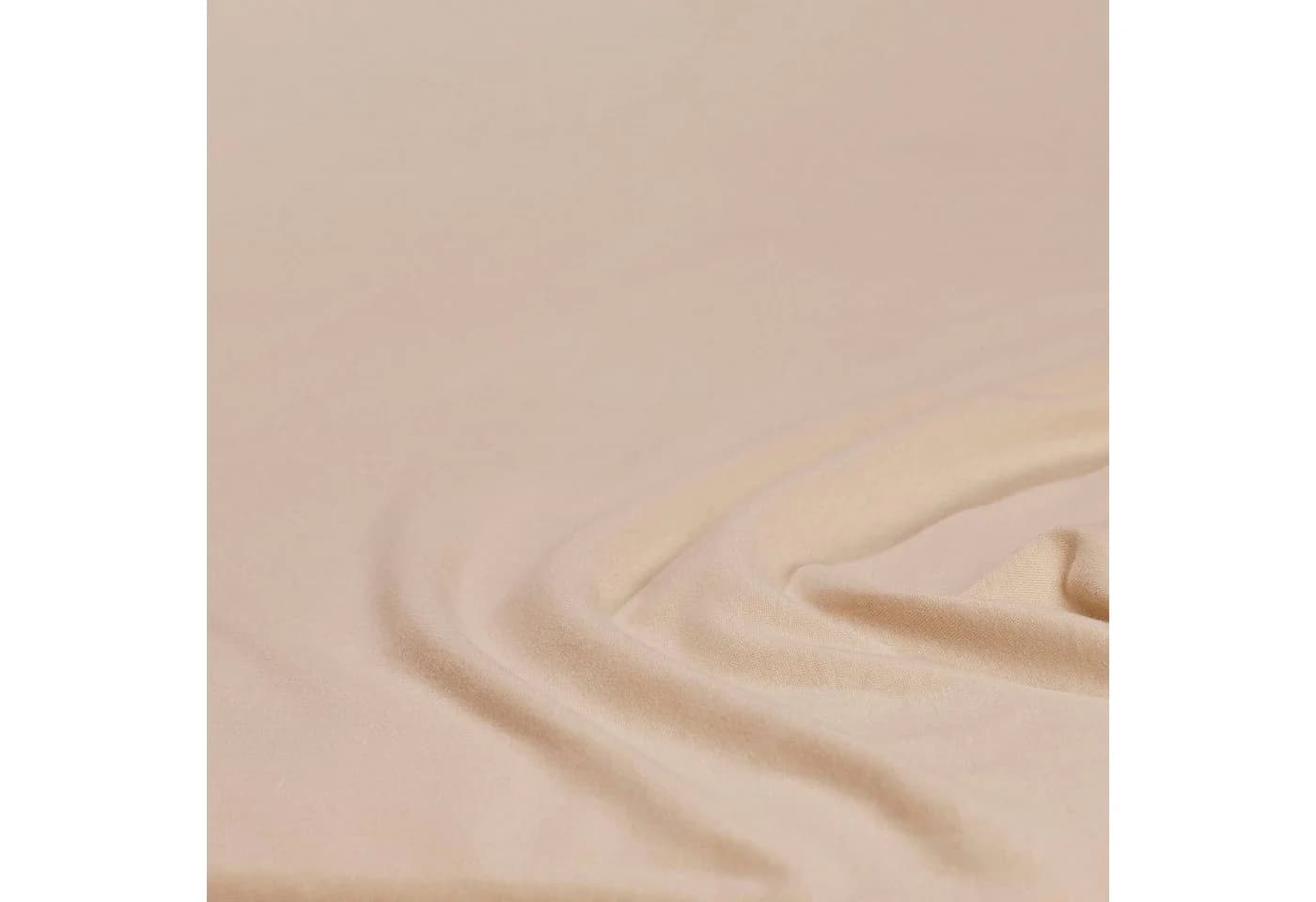 Primera Spannbettlaken Mako-Jersey Beige Düne 100% Baumwolle - Bild 5