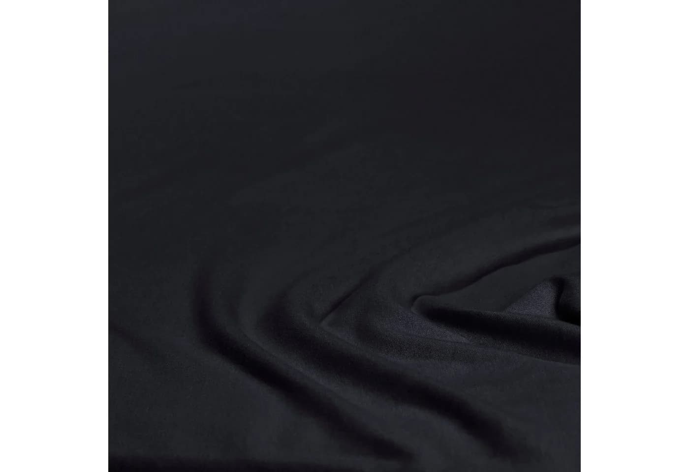 Primera Spannbettlaken Mako-Feinjersey Schwarz 100% Baumwolle - Bild 5