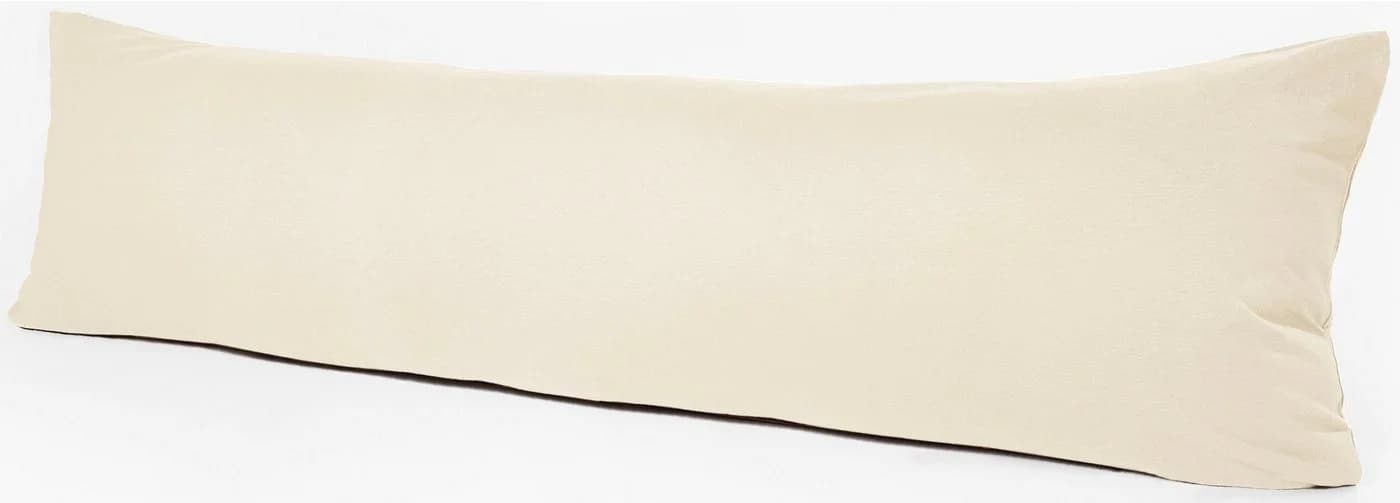 Primera Kissenbezug Seitenschläfer 40x140cm Baumwolle Ecru Jersey