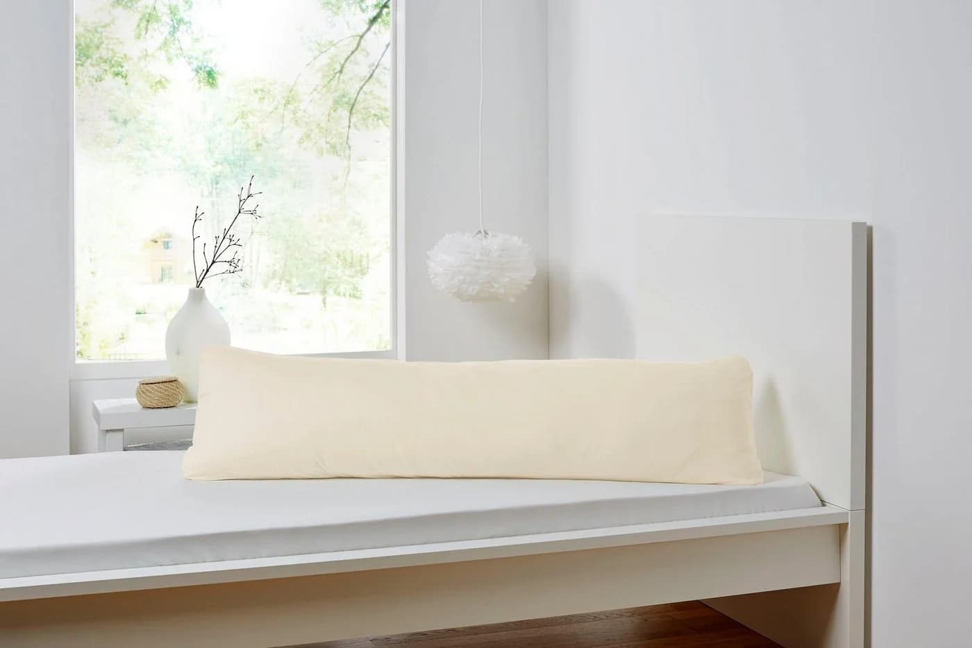 Primera Kissenbezug Seitenschläfer 40x140cm Baumwolle Ecru Jersey - Bild 2