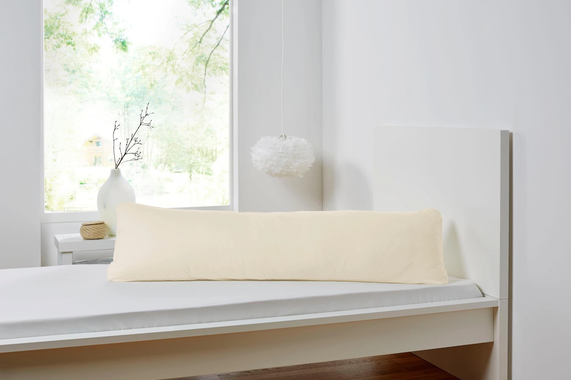 Primera Kissenbezug Seitenschläfer 40x140cm Baumwolle Ecru Jersey - Bild 4